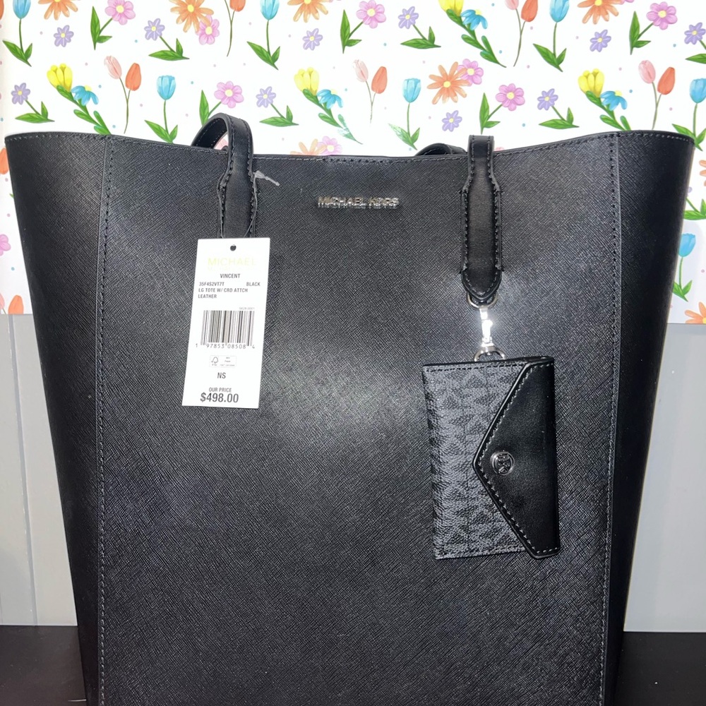NWT Michael Kors Large Capacity Black Tote